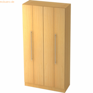 mcbuero.de Falttürenschrank Solid 5OH BxTxH 100x42x200