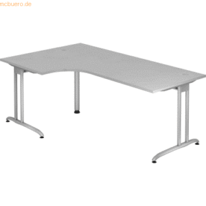 mcbuero.de Schreibtisch 2000x1200mm Grau