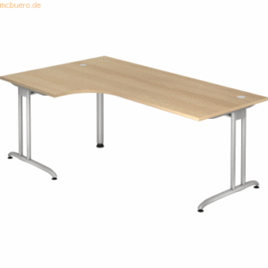 mcbuero.de Schreibtisch 200x120cm Eiche