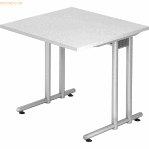 mcbuero.de Schreibtisch 800x800mm weiß