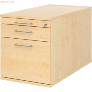 mcbuero.de Rollcontainer 80cm 1 Schub 1 Hängeregistratur Schloss Bügel