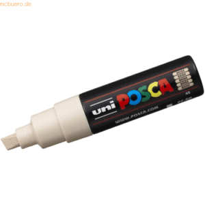 6 x Uni-Ball Fasermaler Uni Posca PC-8K 8mm beige