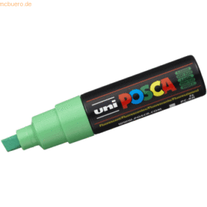 6 x Uni-Ball Fasermaler Uni Posca PC-8K 8mm neon grün
