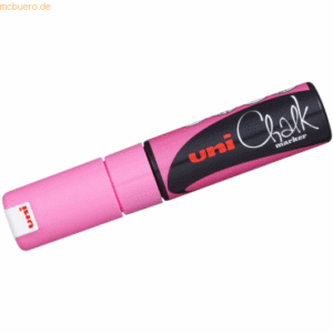 6 x Uni-Ball Kreidemarker Uni Chalk PWE-8K 8mm pink