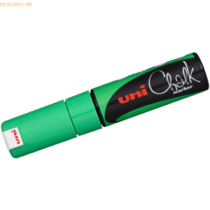 6 x Uni-Ball Kreidemarker Uni Chalk PWE-8K 8mm grün