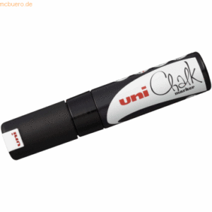 6 x Uni-Ball Kreidemarker Uni Chalk PWE-8K 8mm schwarz