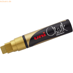 5 x Uni-Ball Kreidemarker Uni Chalk PWE-17K 15mm gold