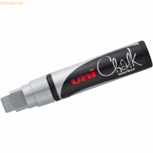 5 x Uni-Ball Kreidemarker Uni Chalk PWE-17K 15mm silber