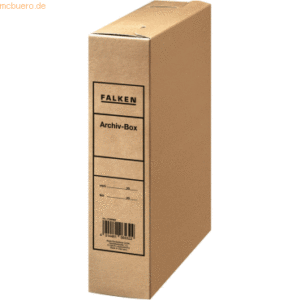 50 x Falken Archivschachtel 23x32x8cm chamois mit Archivaufdruck