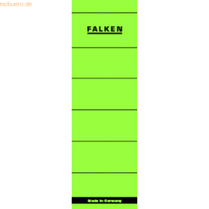 10 x Falken Ordnerrückenschilder selbstklebend 60x190mm VE=10 Stück gr