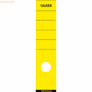 10 x Falken Ordnerrückenschilder selbstklebend 60x290mm VE=10 Stück ge