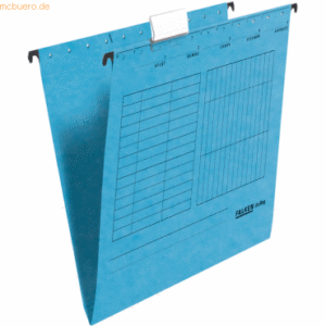 Falken Hängemappe UniReg Kraftkarton 230g/qm seitlich offen blau VE=5