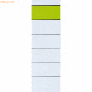 50 x k.A. Einsteck-Rückenschilder grüner Balken 54x190mm VE=10 Stück w