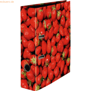10 x k.A. Motivordner A4 285x318mm 80mm Erdbeeren