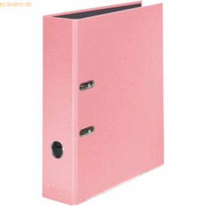 10 x Falken Ordner PastellColor A4 80 mm Flamingo-Pink