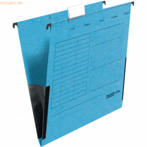 Falken Hängetasche UniReg Kraftkarton 230g/qm mit Leinenfröschen blau