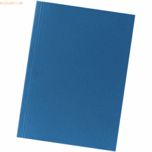 100 x Falken Aktendeckel A4 230g/qm Karton blau