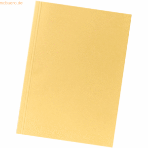 100 x Falken Aktendeckel A4 230g/qm Karton gelb