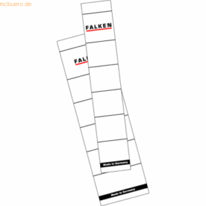 10 x Falken Ordnerrückenschilder 54x190mm Karton weiß VE=10 Stück