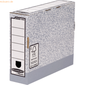Bankers Box Archivschachtel A4 8cm grau