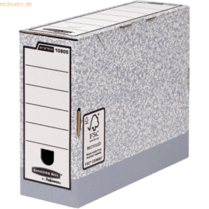 Bankers Box Archivschachtel A4 10cm grau