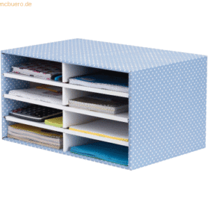 Bankers Box Schreibtisch Organizer Style 8 Fächer BxHxT 49x26x31cm bla