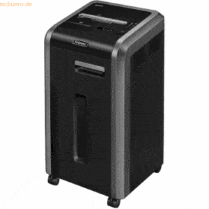 Fellowes Aktenvernichter Microshred 225Mi Micro-Cut 2x12mm schwarz/ant