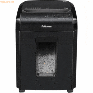 Fellowes Aktenvernichter Powershred 10M Mikro-Partikel 2x12mm schwarz