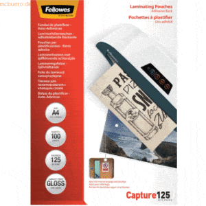 Fellowes Laminierfolie Mikron Peel & Stick 125mic A4 VE=100 Stück