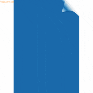 Fellowes Deckblatt A4 200mic PVC blau VE=100 Stück
