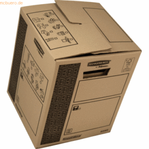 Bankers Box Transportbox Heavy Duty SmoothMove 300x370x300mm braun/sch