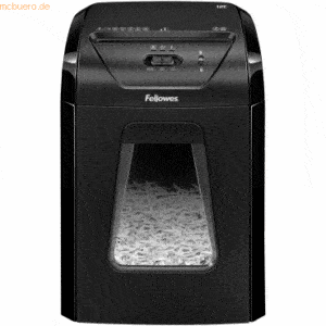 Fellowes Aktenvernichter Powershred 12C Partikel 4x40mm schwarz