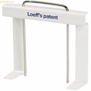 50 x Loeffs Patent Abheftbügel Quickboy 4547 weiß