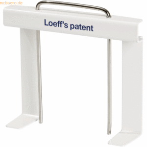 50 x Loeffs Patent Abheftbügel Archivboy 4548 weiß
