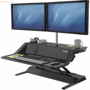 Fellowes Sitz-Steh Workstation Lotus DX höhenverstellbar schwarz