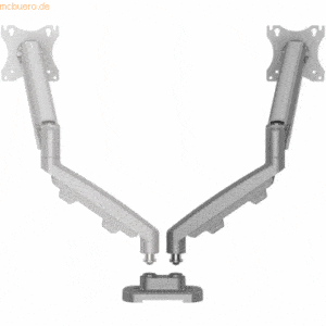 Fellowes Monitorarm-Set Eppa 2 Monitore Tischklemme silber