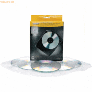 Fellowes CD/DVD Kunststoffhüllen transparent VE=100 Stück