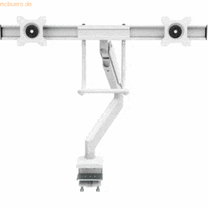 Fellowes Monitorarm Eppa Crossbar weiß 8 kg mit Tischklemme