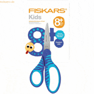 Fiskars Kinderschere 15cm blau beidhändig