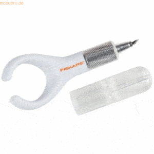 Fiskars Finger-Drehbastelmesser weiß