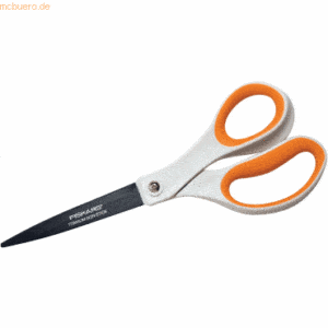 Fiskars Schere Titanium Non Stick Schere 21cm weiß/orange