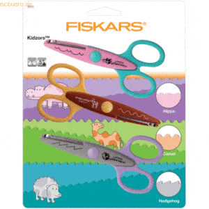 Fiskars Kinder-Dekorschere Zootiere VE=3 Stück