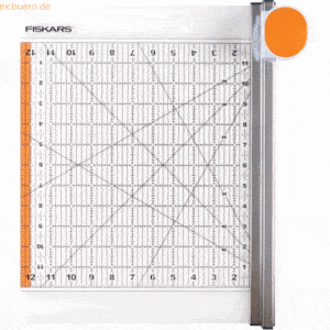 Fiskars Rollmesser 2 in1 45mm + Lineal (12x12 Zoll)