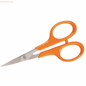 Fiskars Stickschere Micro-Tip 10cm gebogene Klinge Rechts- und Linkshä