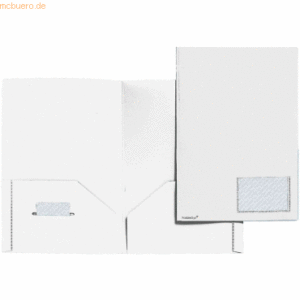 10 x Foldersys Angebotsmappe A4 PP vollfarbig weiß