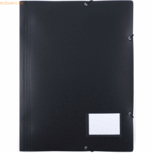 10 x Foldersys Eckspanner-Mappe A3 PP Standard schwarz