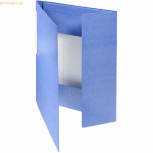 10 x Foldersys Sammelmappe A4 Karton 400g 16mm Rücken blau