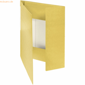 10 x Foldersys Sammelmappe A4 Karton 400g 16mm Rücken gelb