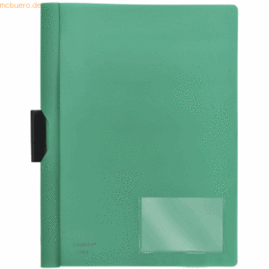 10 x Foldersys Cliphefter A4 PP bis 40 Blatt vollfarbig grün