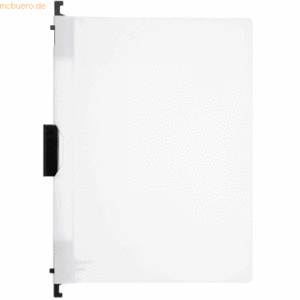 10 x Foldersys Combi-Clip-Mappe A4 PP transluzent weiß